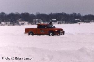 Jim Anderson's Dodge Dakota Pickup was used as both pace car and tow truck