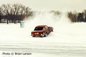 Jerry Winker / Paul Richardson Mazda RX-7/Ford hits the bank hard!