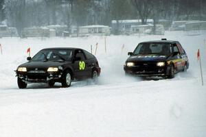 Todd Freeman / ??? Honda CRX Si and Chris Menard / Charlie Menard Toyota FX-16