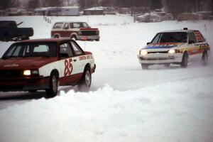 Lyle Nienow / Bud Erbe Chevy Cavalier Z-24 and Larry Menard / Mike Kramer Toyota FX-16