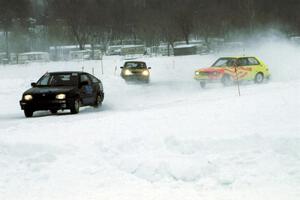 Paul Burgess / Andy Burgess Honda CRX Si, Mark Knepper / Steve Carter Toyota Starlet and Chuck Peterson / Jeanette Russo SAAB 99