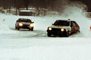 John Menard / Jon Kurshinsky Dodge Omni Shelby GLH-S and Peter Cunningham / Scott Kronn Honda CRX Si