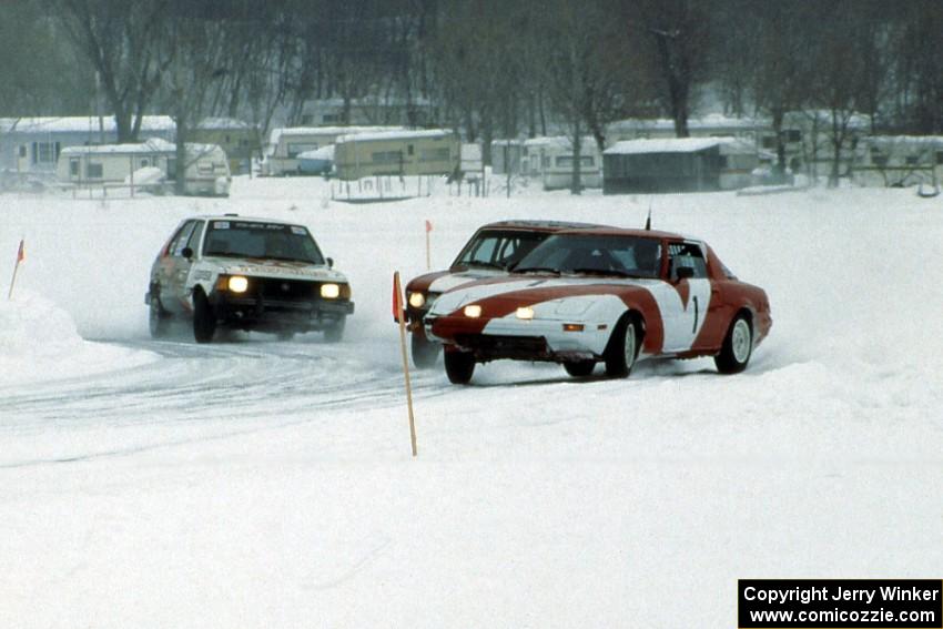 Cary Kendall / Len Jackson Mazda RX-7, John Nytes / Jerry Nytes Fiat 128 Sport and John Menard / Jon Kurshinsky Dodge Omni Shelb