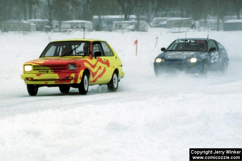 Mark Knepper / Steve Carter Toyota Starlet and Peter Cunningham / Scott Kronn Honda CRX Si