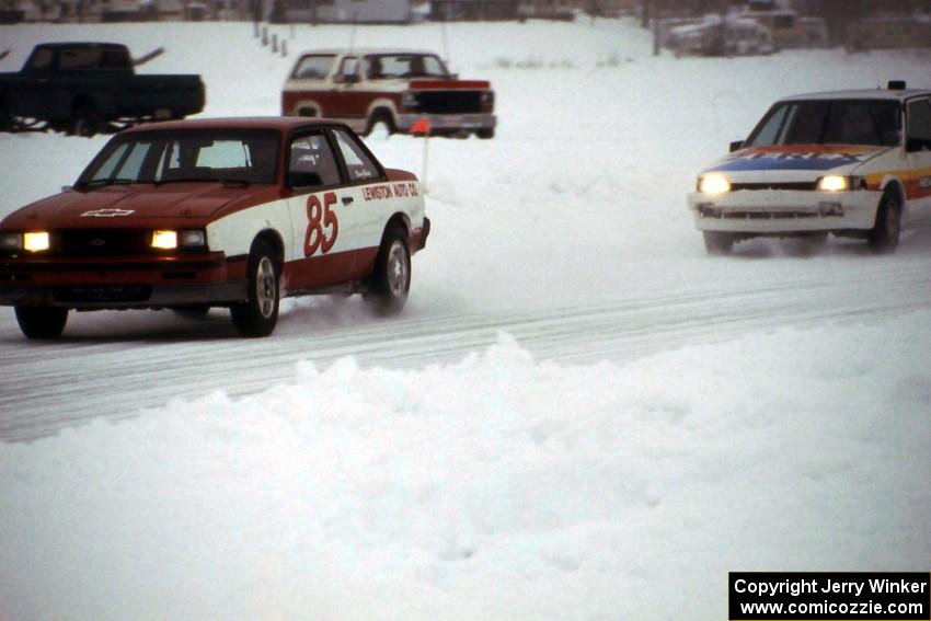 Lyle Nienow / Bud Erbe Chevy Cavalier Z-24 and Larry Menard / Mike Kramer Toyota FX-16