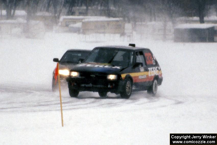 Chris Menard / Charlie Menard Toyota FX-16 and Todd Freeman / ??? Honda CRX Si