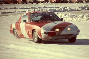 Cary Kendall / Len Jackson Mazda RX-7 enters the pits after the race