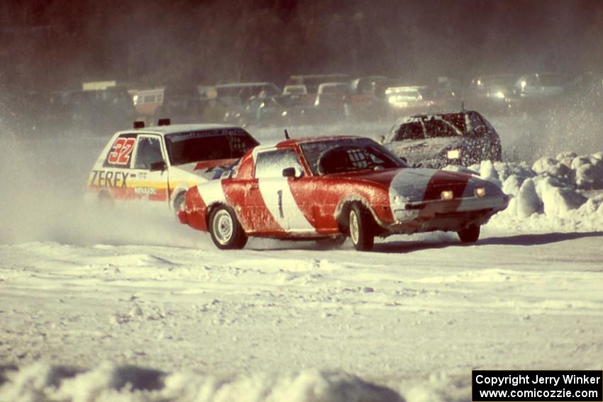 Cary Kendall / Len Jackson Mazda RX-7, Larry Menard / Mike Kramer Toyota FX-16 and Rick Albrechtson / Scott Kronn Honda CRX Si