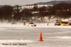 John Menard / Jon Kurshinsky Mercury Capri XR2 comes onto the front straight