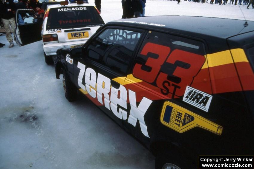 The Toyota FX-16s of (32) Larry Menard / Mike Kramer and (33) Chris Menard / Charlie Menard