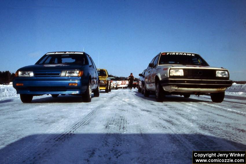 The front row for the race