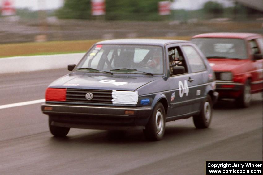 Dave Brown's ITB VW Golf and Bob Malterer's ITB VW Golf