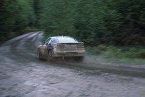 Dick Corley / Lance Smith keep it on the greasy road in their Mitsubishi Eclipse.