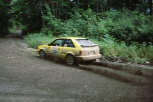 Steve Nowicki / Mark Greenisen in their PGT Mazda 323GTX. They took fourth overall, second in class.