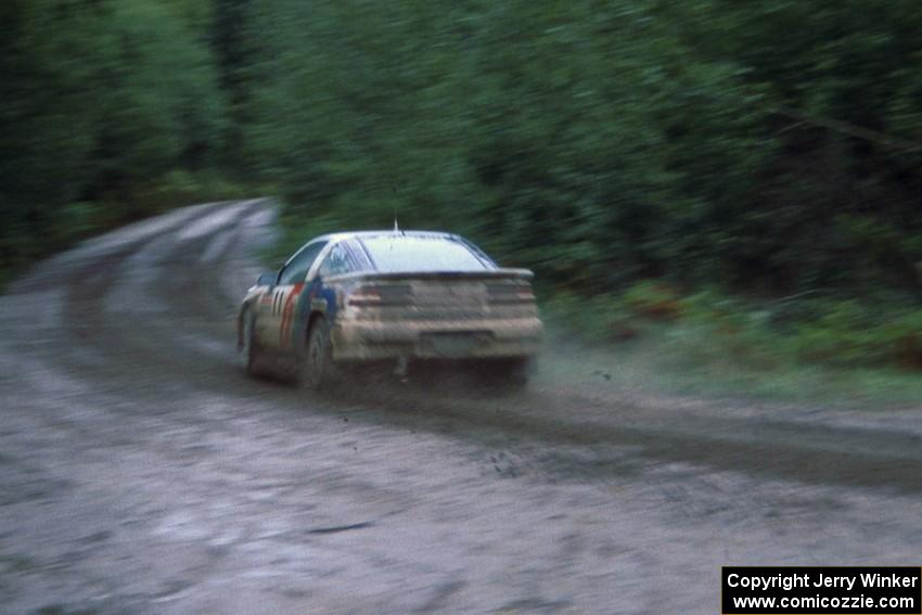 Dick Corley / Lance Smith keep it on the greasy road in their Mitsubishi Eclipse.