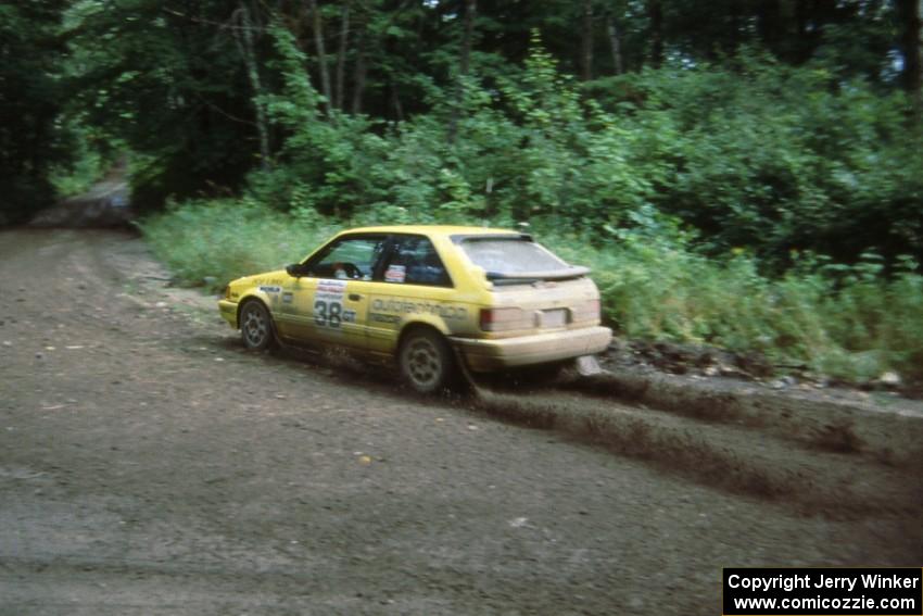 Steve Nowicki / Mark Greenisen in their PGT Mazda 323GTX. They took fourth overall, second in class.