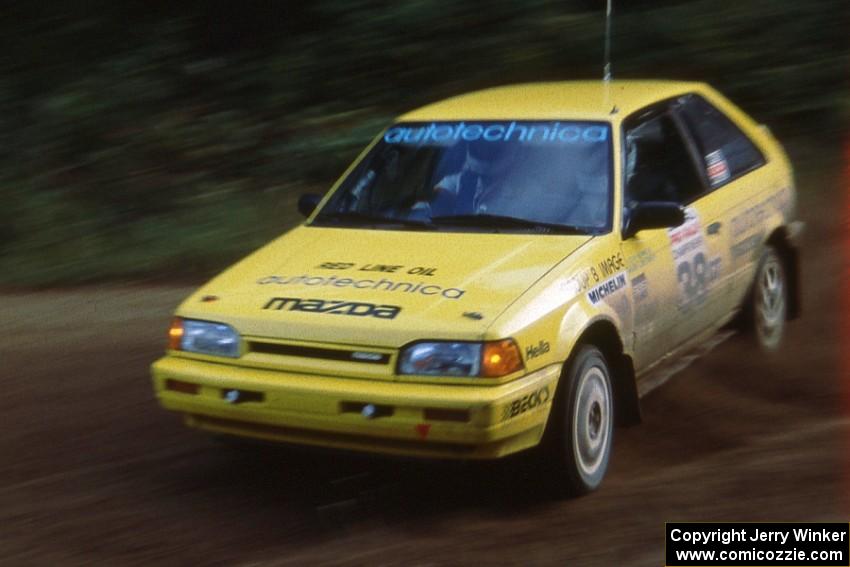 Steve Nowicki / Mark Greenisen took fourth overall, 2nd in PGT, in their Mazda 323GTX.