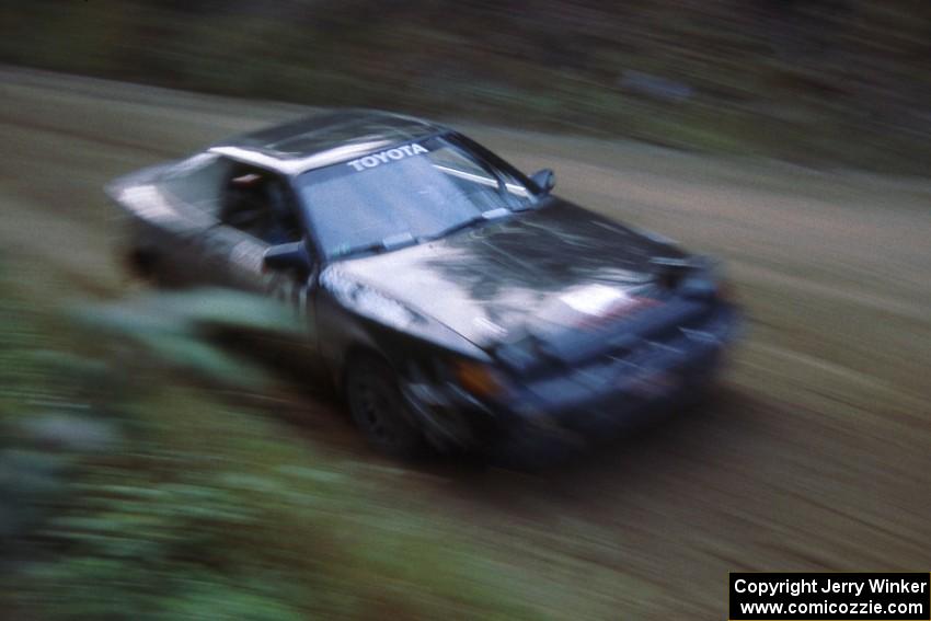 Vinnie Frontinan / Frank Arruda took 13th overall in their Toyota Celica All-Trac and were the lone finisher in Group A.