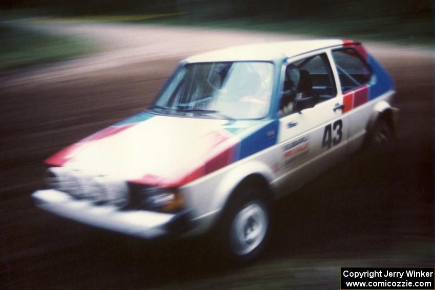 Divisional competitors Craig Sobczak / Kevin DeLoughary in their VW Rabbit.