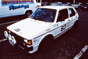 Heikke Nielsen / Bob Neilsen VW Rabbit in the Northern Inn parking lot.