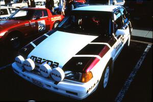 The Craig Sobczak / Kevin DeLoughary Mazda 323GTX at parc expose.