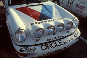 Front detail of the Jeff Zwart / Tony Sircombe Porsche Carrera 4.