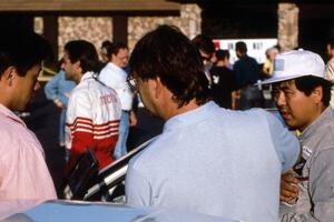 The Tony Takaori / Ken Cassidy Mitsubishi Galant VR-4 goes through final tech right at parc expose!(1)