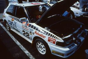 The Taizo Shiina / Makio Yamanaka Mazda 323GTX at parc expose.