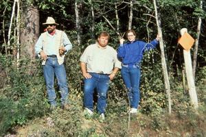 L to R) Dave Somerfleck, Norm Johnson, and Diane Sargent came out to spectate.