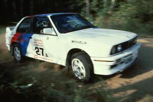 The Rick Davis / Ben Greisler BMW M3 at the 90-right on Indian Creek Forest Rd.