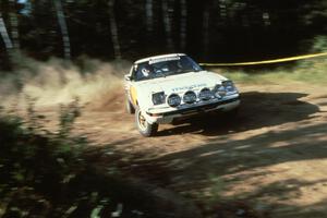 The Jim Dale / Scott Justus Mazda RX-7 at the 90-right on Indian Creek Forest Rd.