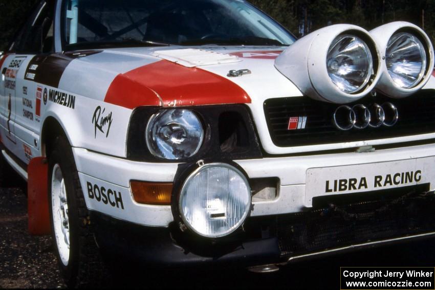 Front detail of the Paul Choiniere / Jeff Becker Audi Quattro S2.