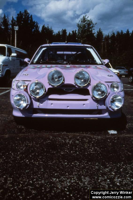 Front-end of the Carl Merrill / J. Jon Wickens Ford Escort Cosworth RS.