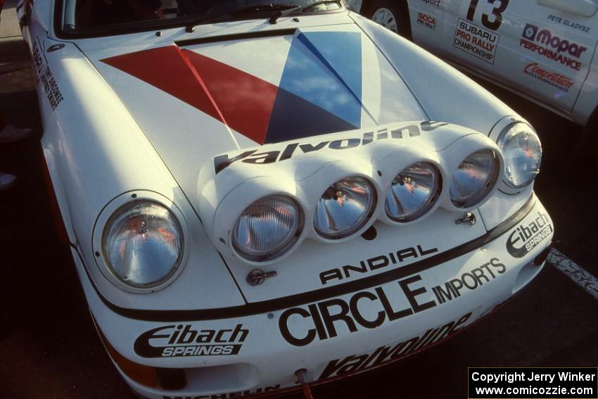 Front detail of the Jeff Zwart / Tony Sircombe Porsche Carrera 4.