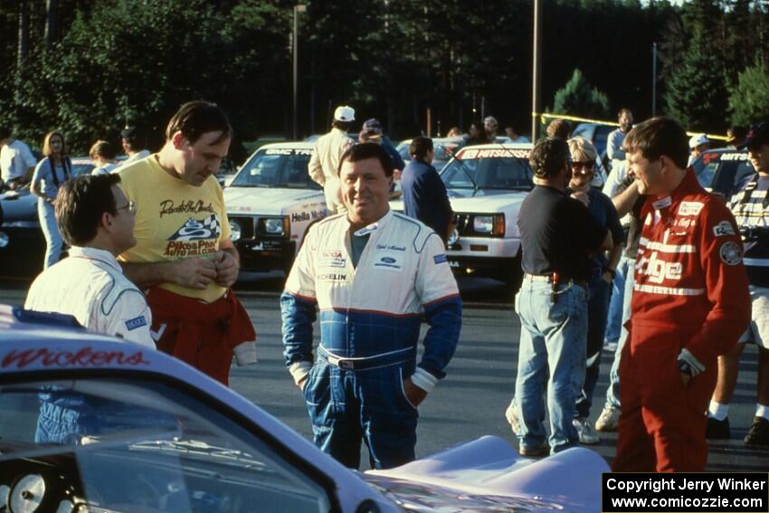 L to R) J. Jon Wickens, Doug Shepherd, Carl Merrill, and Pete Gladysz discuss strategy.