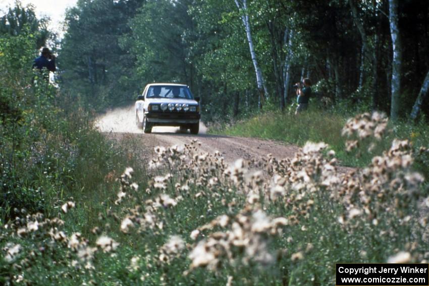 Chad Dykes / Pat Hanson just past the double jump on Indian Creek Forest Rd. in their Mitsubishi Pickup.