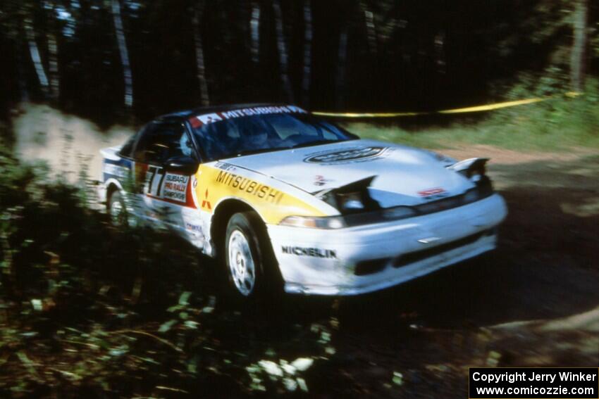 The Ivan Orisek / Olga Orisek Mitsubishi Eclipse at the 90-right on Indian Creek Forest Rd.