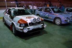 Paul Choiniere / John Buffum in the Audi Quattro S-2 and Carl Merrill / Jon Wickens in the Ford Escort Cosworth RS.