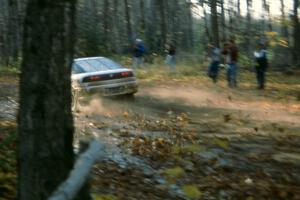 Doug Shepherd / Pete Gladysz came back in their Eagle Talon to kick up some leaves for spectators.