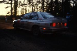 Rick Davis / Ben Greisler BMW M3 prepare for the start of the stage.