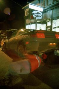 Cal Landau / Eric Marcus Mitsubishi Eclipse gets serviced outside the general store in Kenton (1).