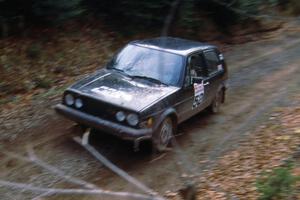 Tom VanDamme / Mike Beerman VW GTI in the Lac Vieux Desert Divisional PRO Rally.