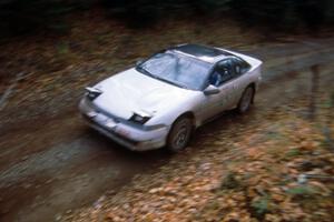 The Roland McIvor / Ellen Santarcangelo Mitsubishi Eclipse in the Lac Vieux Desert Divisional PRO Rally.