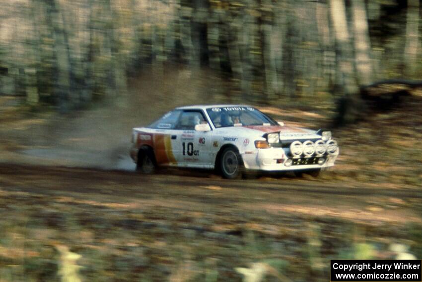 Vinnie Frontinan /Frank Arruda Toyota Celica GT4 were competing for the GT championship.