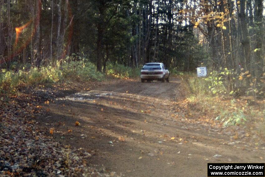 Rich Swenson / Rod Hendricksen Mazda 323GTX was a DNF early in the event, seen here finishing SS1.