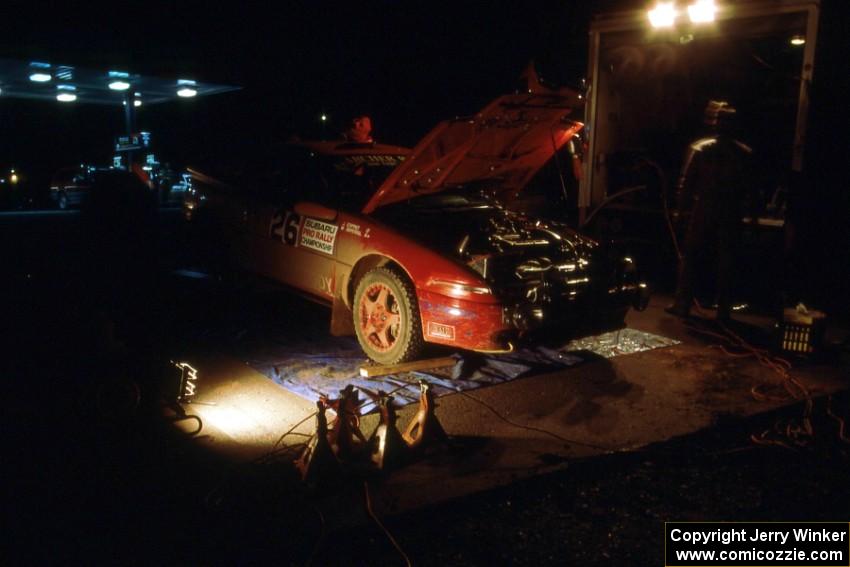 Windy Imperial / Jun Espino open class Eagle Talon gets serviced in L'Anse.