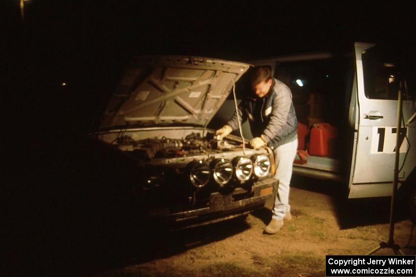 Chad Dykes / Pat Hanson Mitsubishi Pickup receives service in L'Anse.