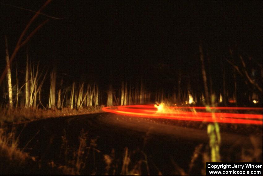 Taillights on the end of the Menge Creek stage (5).