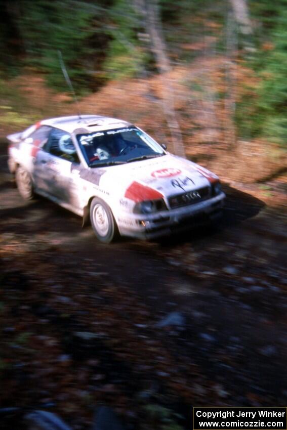 Paul Choiniere / John Buffum in the Audi Quattro S-2 do their best to catch Merrill.