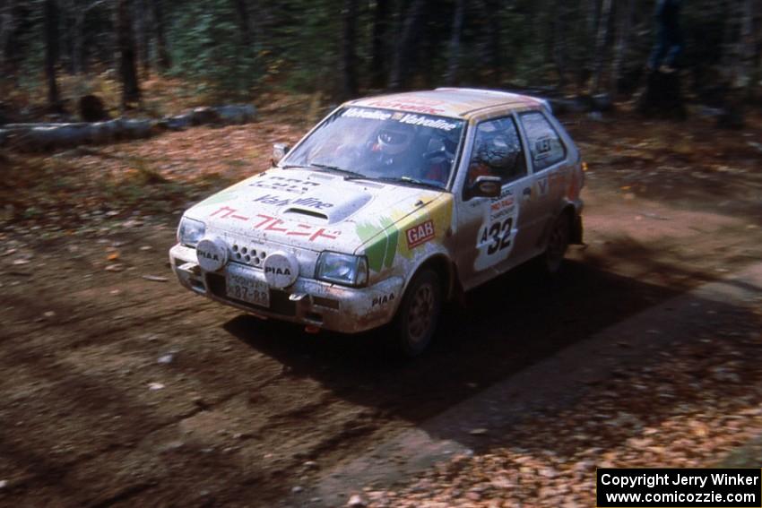 Kazushi Kita / Yoshifumi Maruyama in their Nissan March S/T.